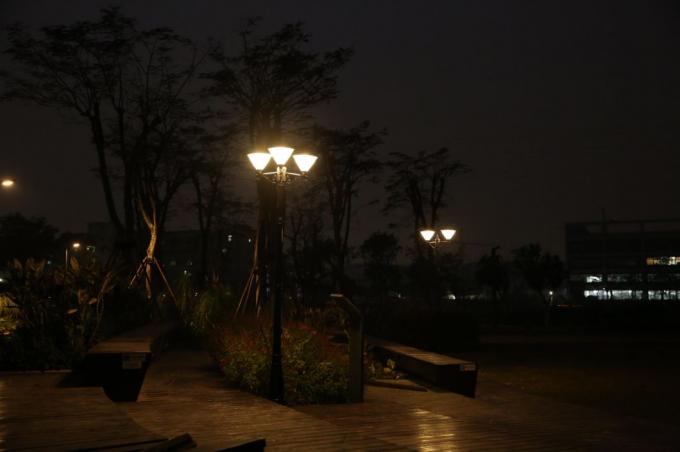 Os cargos de alta qualidade do diodo emissor de luz Polo jardinam luz solar do gramado da coluna da lâmpada