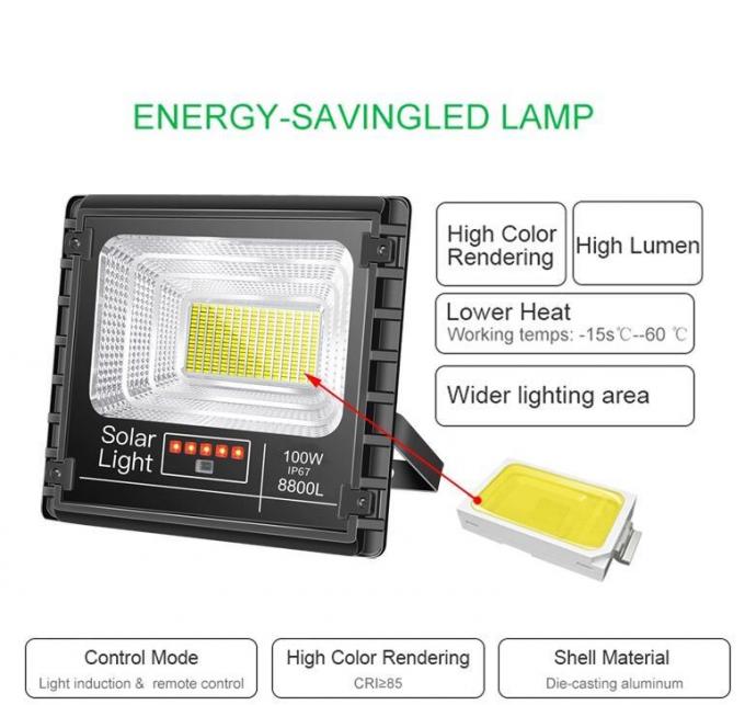 da luz solar do quadro de avisos do poder superior de 200W 300W luzes de inundação solares para iluminar-se