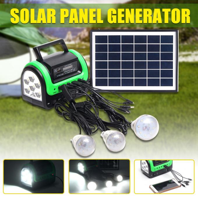 Lâmpada solar portátil nova com a lâmpada solar de 3 diodos emissores de luz com luz solar móvel da carga 5W 6V