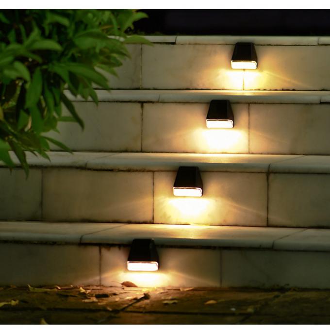 Cerca 2LED Light solar exterior posta solar do Decking do trajeto da etapa da lâmpada de Wall Lights Garden da cerca