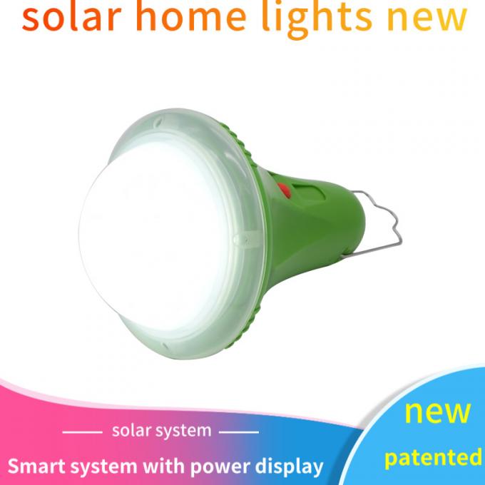 sistema de iluminação solar da casa de 30W 25W com as lâmpadas 5200mAh solares incorporados das lâmpadas do diodo emissor de luz 4PCS