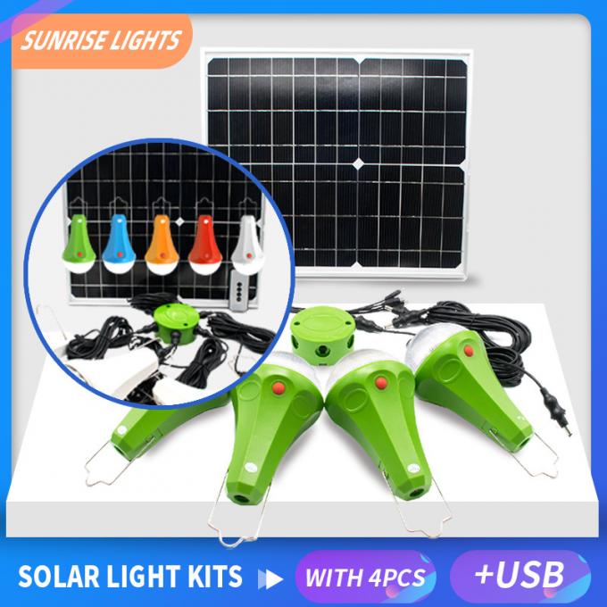 Jogo de Mini Solar Energy System Lighting da casa de 2020 elevações com controlo a distância