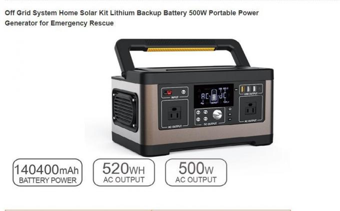 Inversor portátil novo do sistema de energia solar Kit Charging Station Solar Power