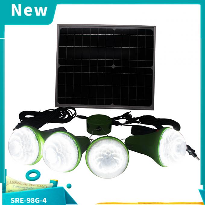 O diodo emissor de luz posto solar derramou a luz com sistema de iluminação solar de controle remoto da casa