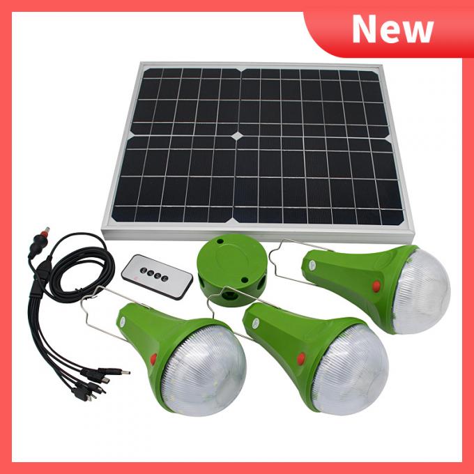 Lâmpadas leves solares do bulbo do diodo emissor de luz de Kit Panel 6W 6V