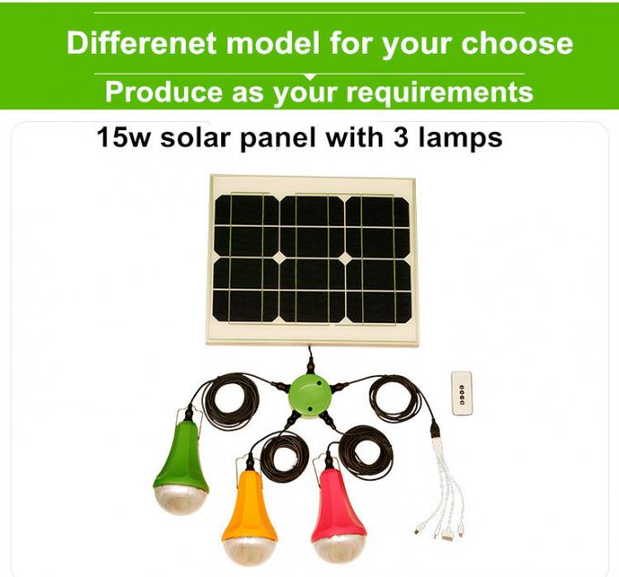 Mini Solar Power System pequeno portátil com o jogo claro solar do sistema