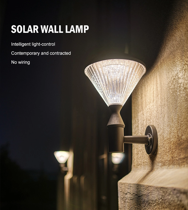 Da luz solar da parede do brilho alto 5w da C.C. 6V lâmpada de segurança sem fio exterior SMD2835 0