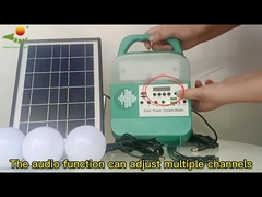 Sistema de energia branco puro 37*31.5*55.5CM do painel solar do bulbo do diodo emissor de luz